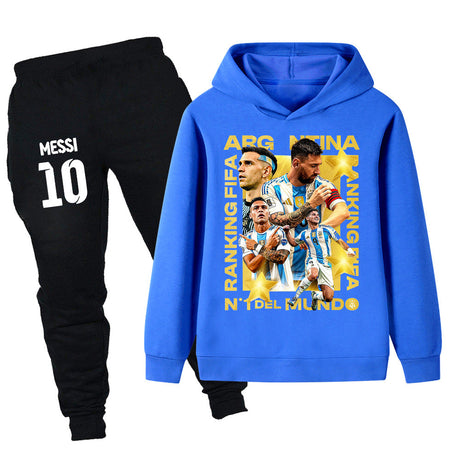 Lionel Messi Träningsoverall för Barn - Argentina - Tracksuit Footballdinho