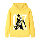 Cristiano Ronaldo Fotbolls Hoodie för Barn - Sportig Footballdinho