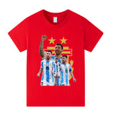 Messi Fotbolls T-shirt för Barn - Argetina Footballdinho