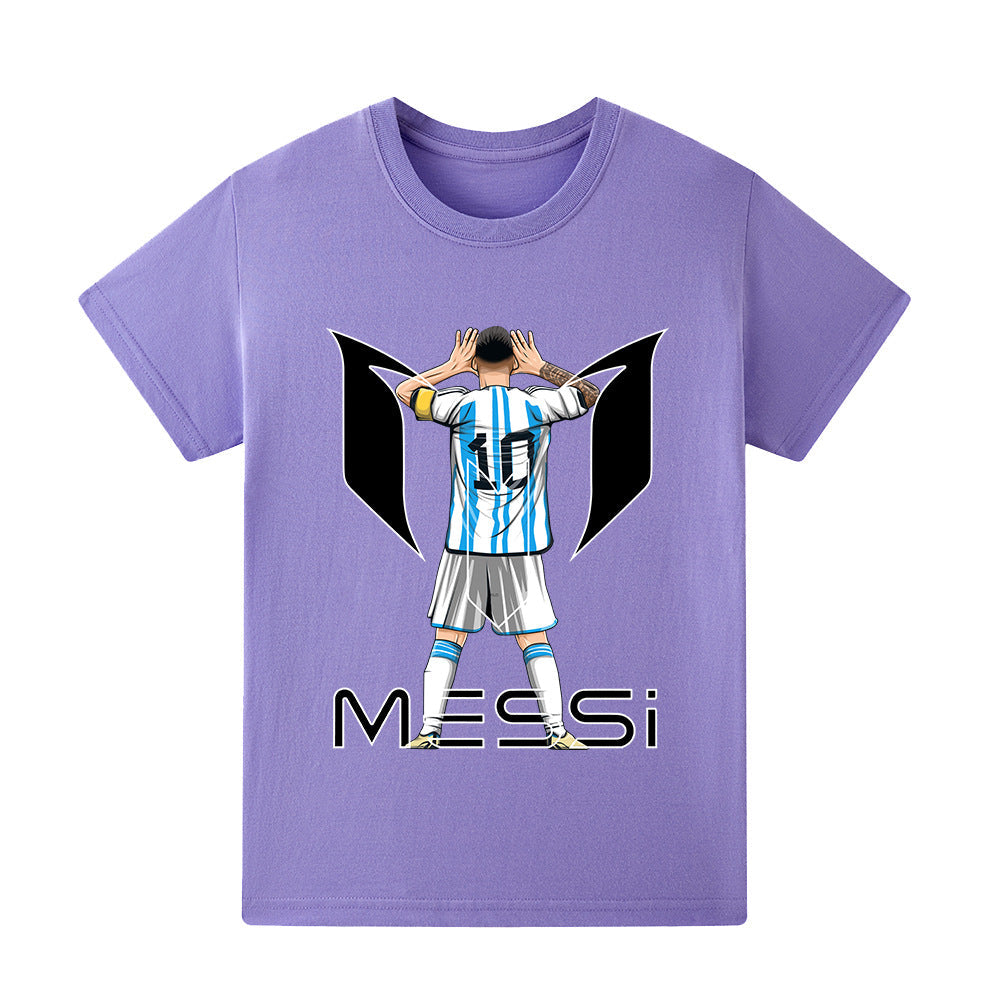 Lionel Messi Fotbolls T-shirt för Barn - Bekväm Footballdinho