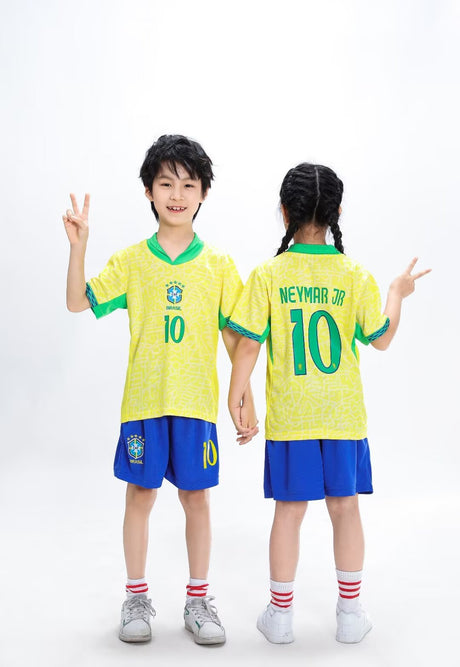 Neymar Jr. Fotbollsställ för Barn - Brasilien Footballdinho