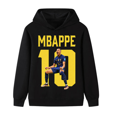 Mbappé Fotbolls Hoodie för Barn - Mbappe Footballdinho