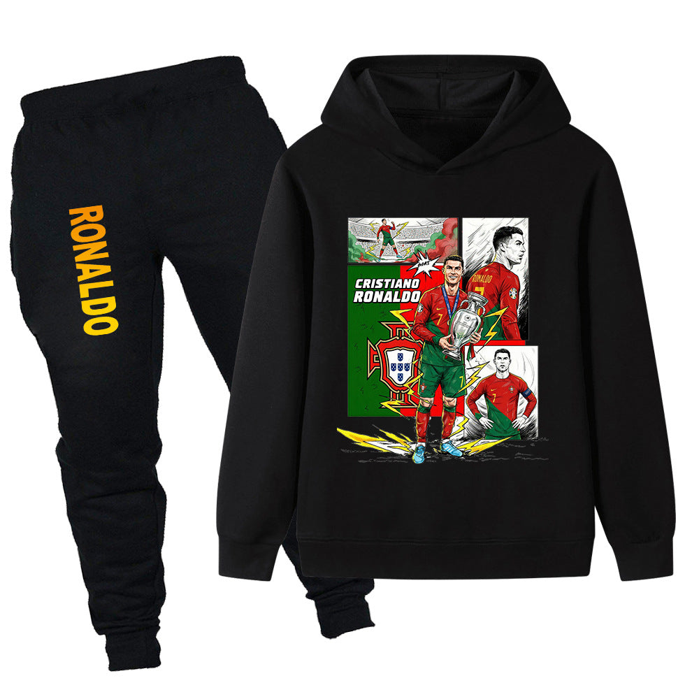 Cristiano Ronaldo Träningsoverall för Barn - Portugal - Tracksuit Footballdinho