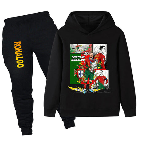 Cristiano Ronaldo Träningsoverall för Barn - Portugal - Tracksuit Footballdinho