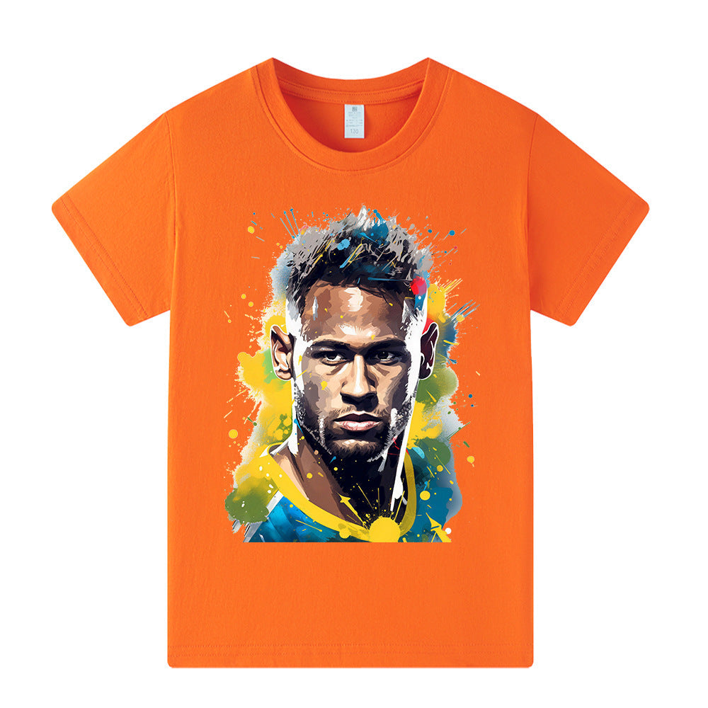 Neymar Fotbolls T-shirt för Barn Footballdinho