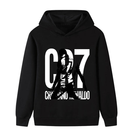 Cristiano Ronaldo Fotbolls Hoodie för Barn - Sportig Footballdinho