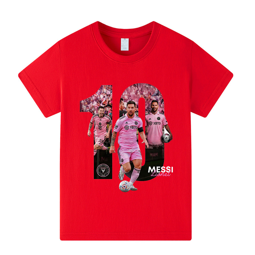 Lionel Messi Fotbolls T-shirt för Barn - Miami Footballdinho