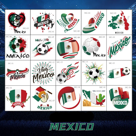 Fotbolls Klistermärken - Mexiko Footballdinho