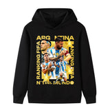 Lionel Messi Fotbolls Hoodie för Barn - Cool Design Footballdinho