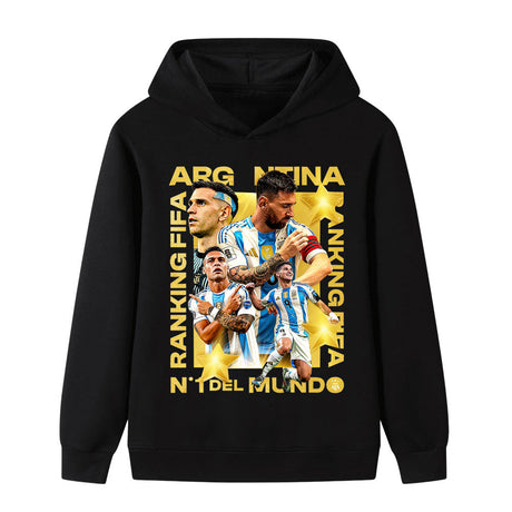 Lionel Messi Fotbolls Hoodie för Barn - Cool Design Footballdinho