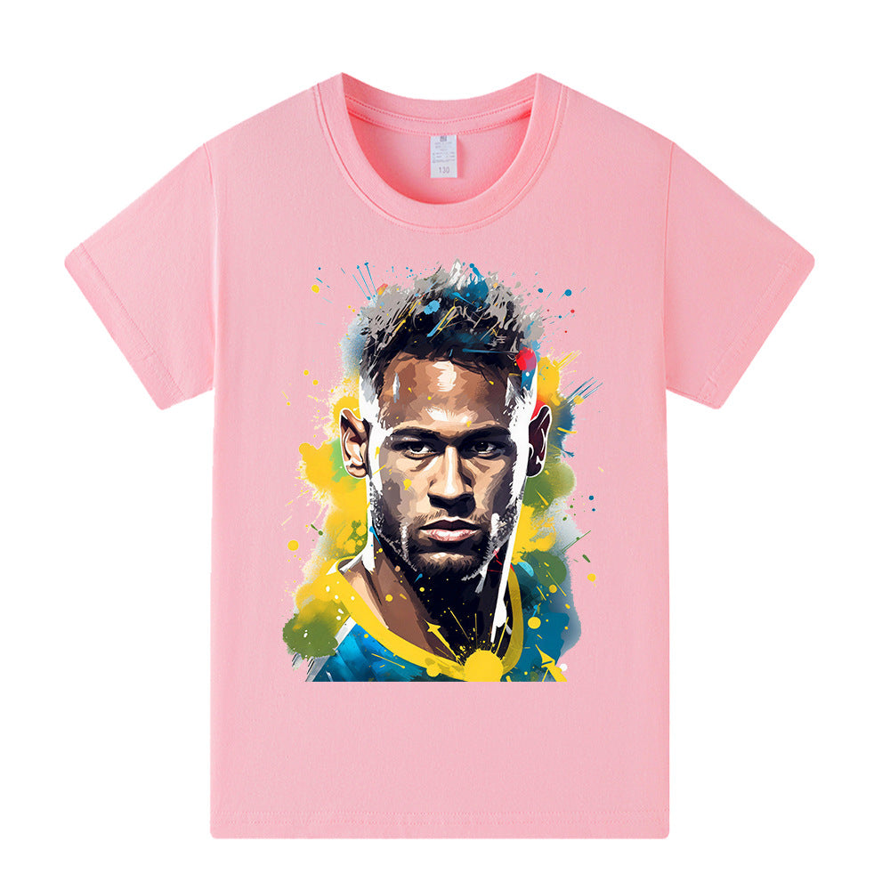 Neymar Fotbolls T-shirt för Barn Footballdinho