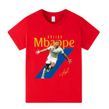 Kylian Mbappé Fotbolls T-shirt för Barn Footballdinho