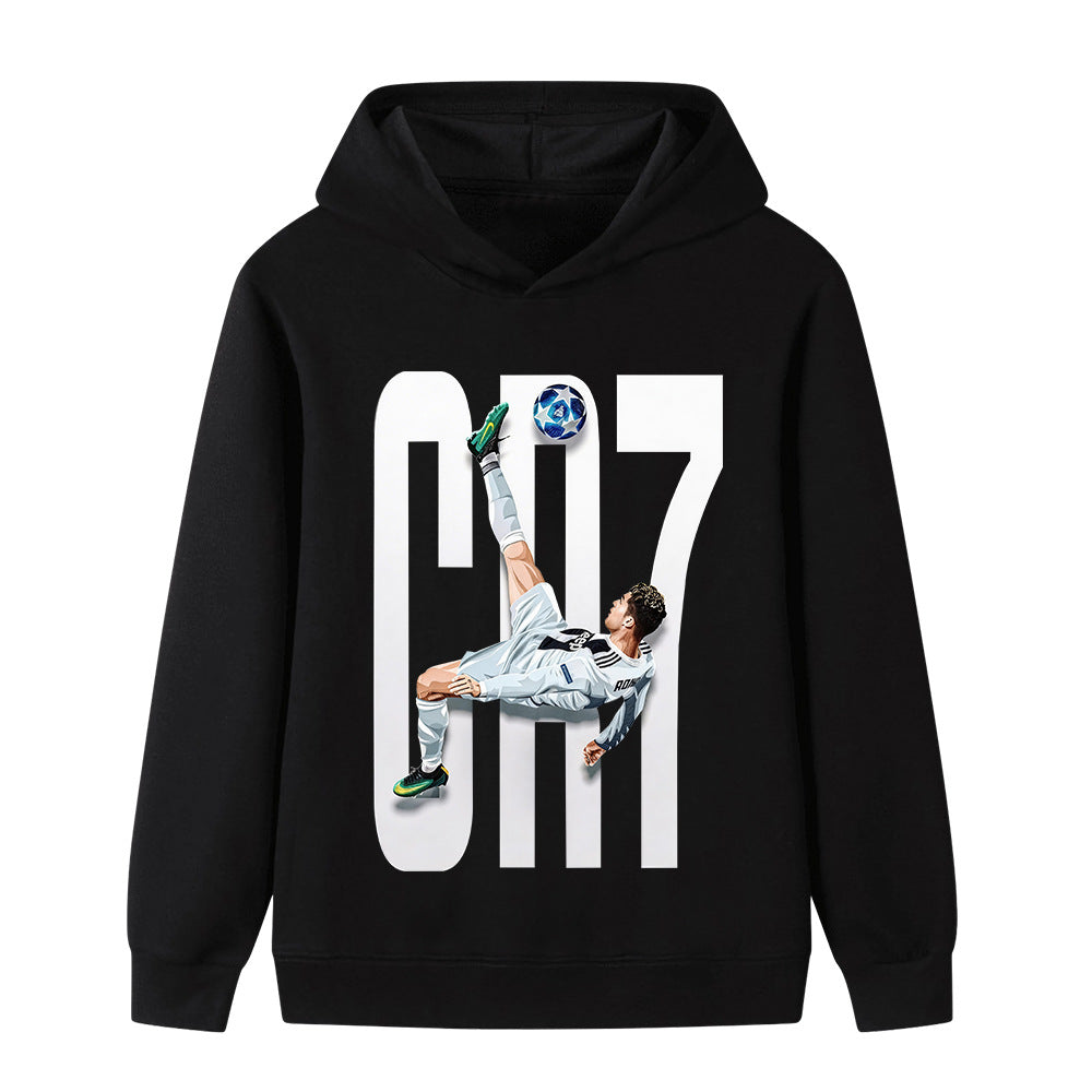 Ronaldo Fotbolls Hoodie för Barn - Style Footballdinho