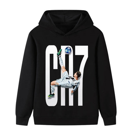 Ronaldo Fotbolls Hoodie för Barn - Style Footballdinho