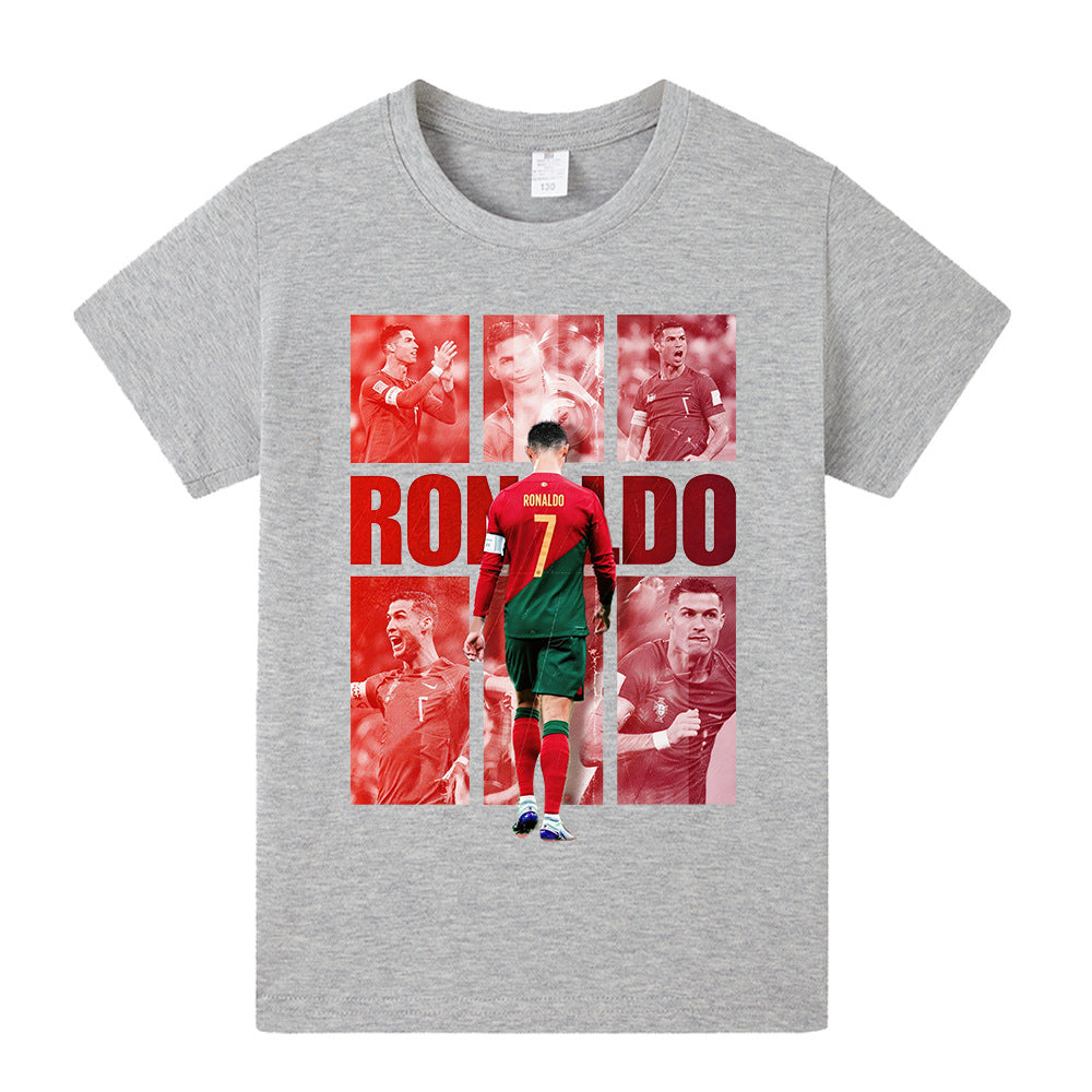 Ronaldo Fotbolls T-shirt för Barn - Portugal Footballdinho
