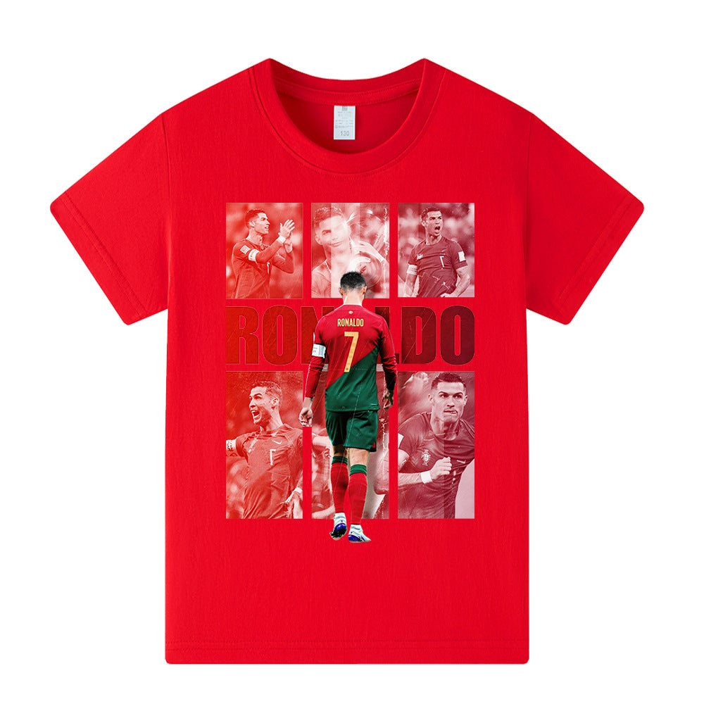 Ronaldo Fotbolls T-shirt för Barn - Portugal Footballdinho