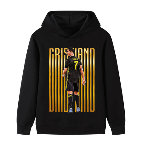 Ronaldo Fotbolls Hoodie för Barn - för Vardag Footballdinho