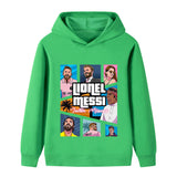 Messi Fotbolls Hoodie för Barn - Sportig Footballdinho