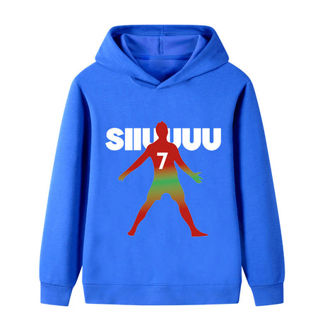 Ronaldo Fotbolls Hoodie för Barn - Mjuk Footballdinho