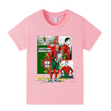 Cristiano Ronaldo Fotbolls T-shirt för Barn - Portugal - Style Footballdinho