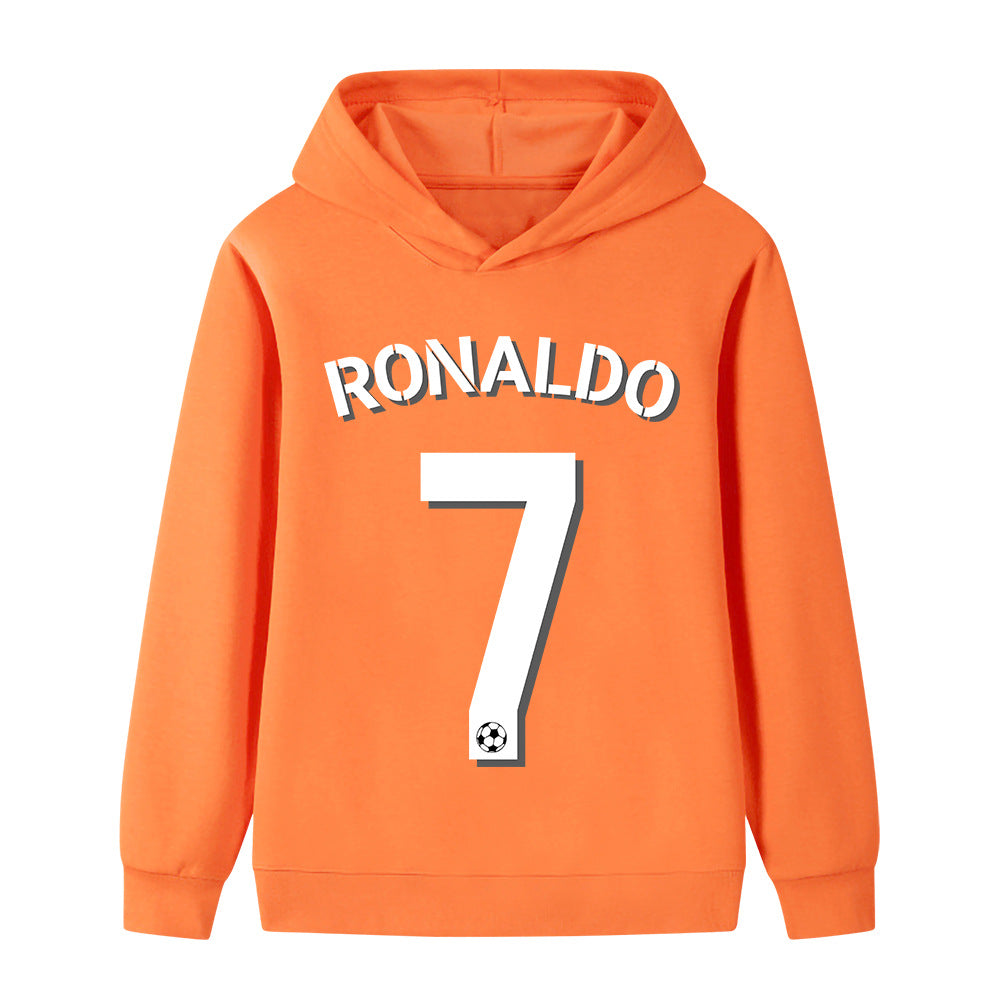 Ronaldo Fotbolls Hoodie för Barn - Sportig Footballdinho