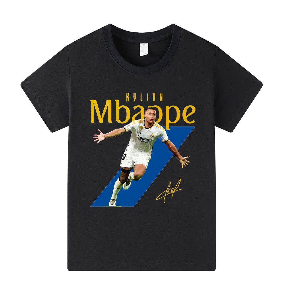 Kylian Mbappé Fotbolls T-shirt för Barn Footballdinho