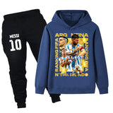 Lionel Messi Träningsoverall för Barn - Argentina - Tracksuit Footballdinho