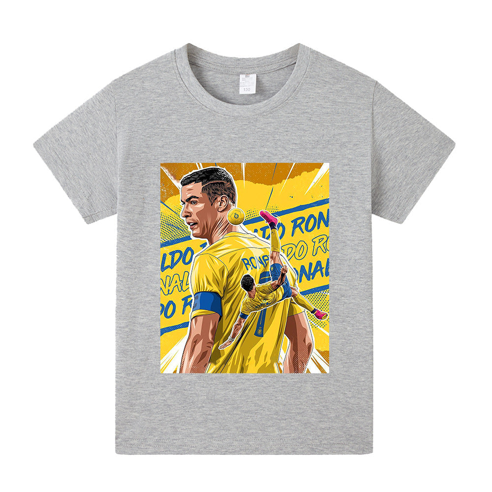 Cristiano Ronaldo Fotbolls T-shirt för Barn - Al Nassr Footballdinho