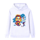 Lionel Messi Fotbolls Hoodie för Barn - Mjuk Footballdinho