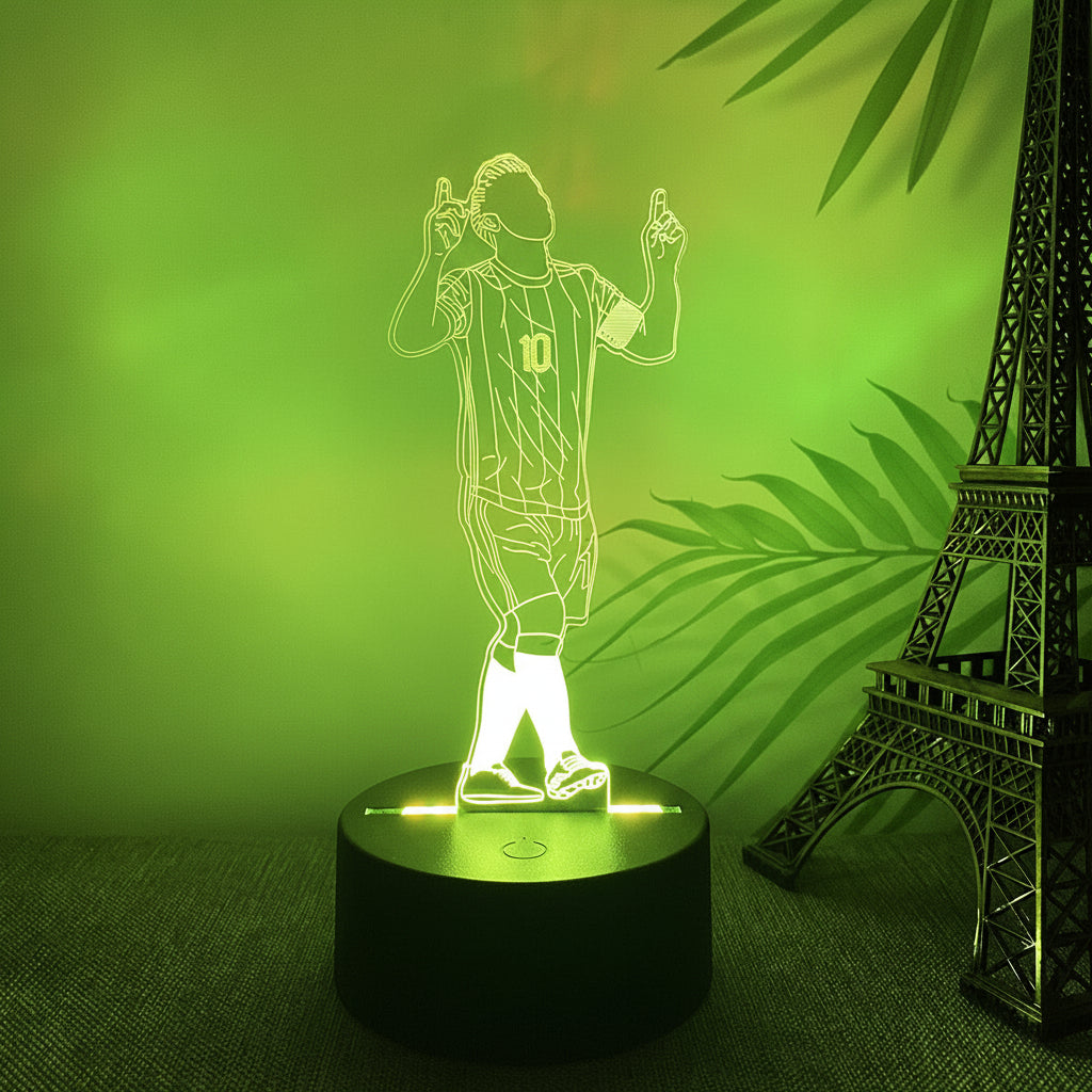 Messi 3D Illusion LED-Lampa - Nattlampa Footballdinho