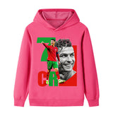 Cristiano Ronaldo Fotbolls Hoodie för Barn - Portugal Footballdinho