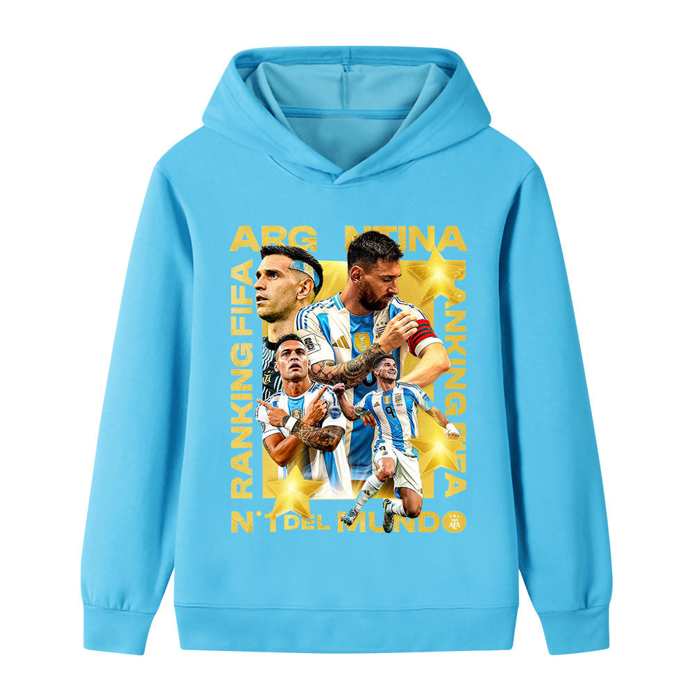 Lionel Messi Fotbolls Hoodie för Barn - Cool Design Footballdinho