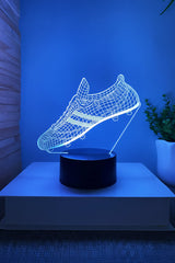 Fotboll 3D Illusion LED-Lampa - Nattlampa - 16 Färger Footballdinho