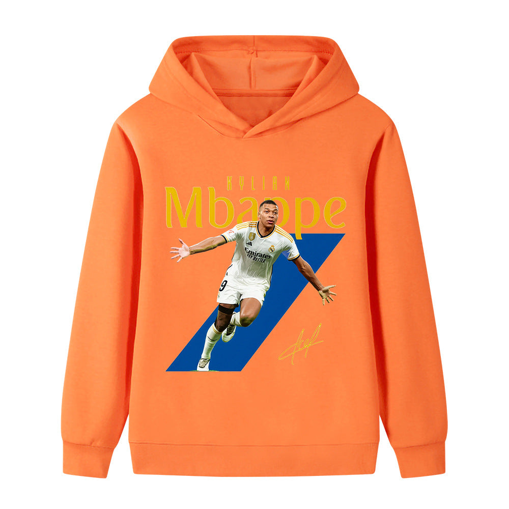 Mbappé Fotbolls Hoodie för Barn Footballdinho