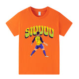 Cristiano Ronaldo Fotbolls T-shirt för Barn - Siuuu Footballdinho