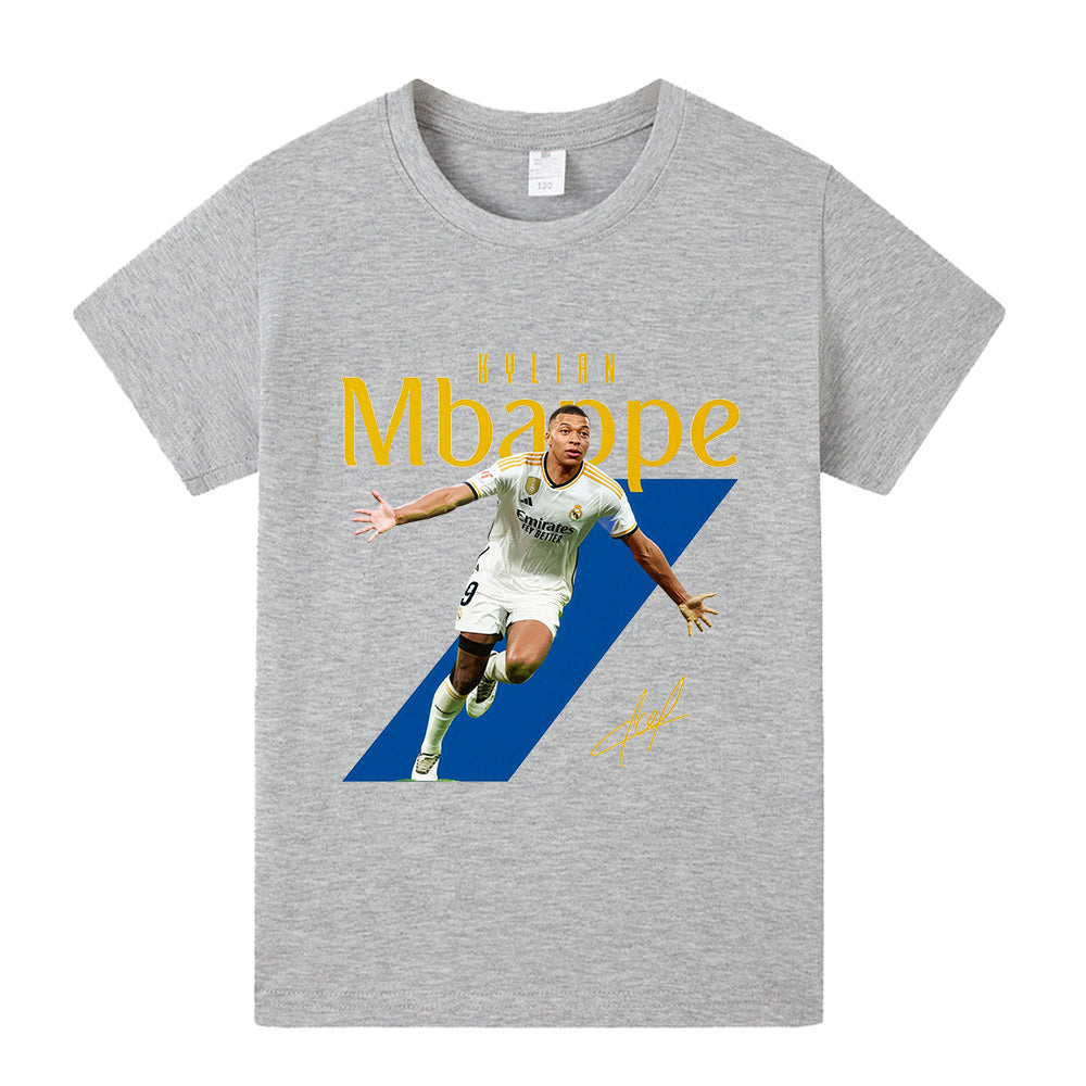 Kylian Mbappé Fotbolls T-shirt för Barn Footballdinho