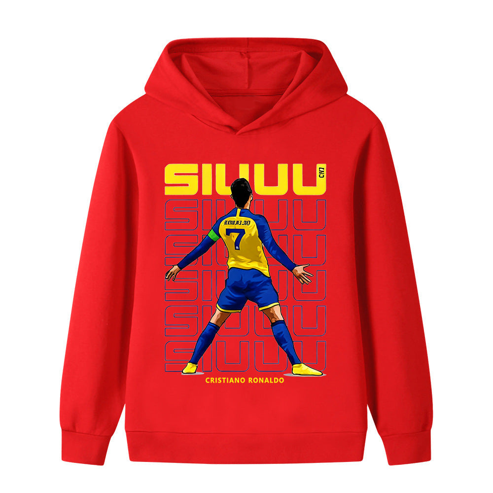 Ronaldo Fotbolls Hoodie för Barn - Cool Design Footballdinho