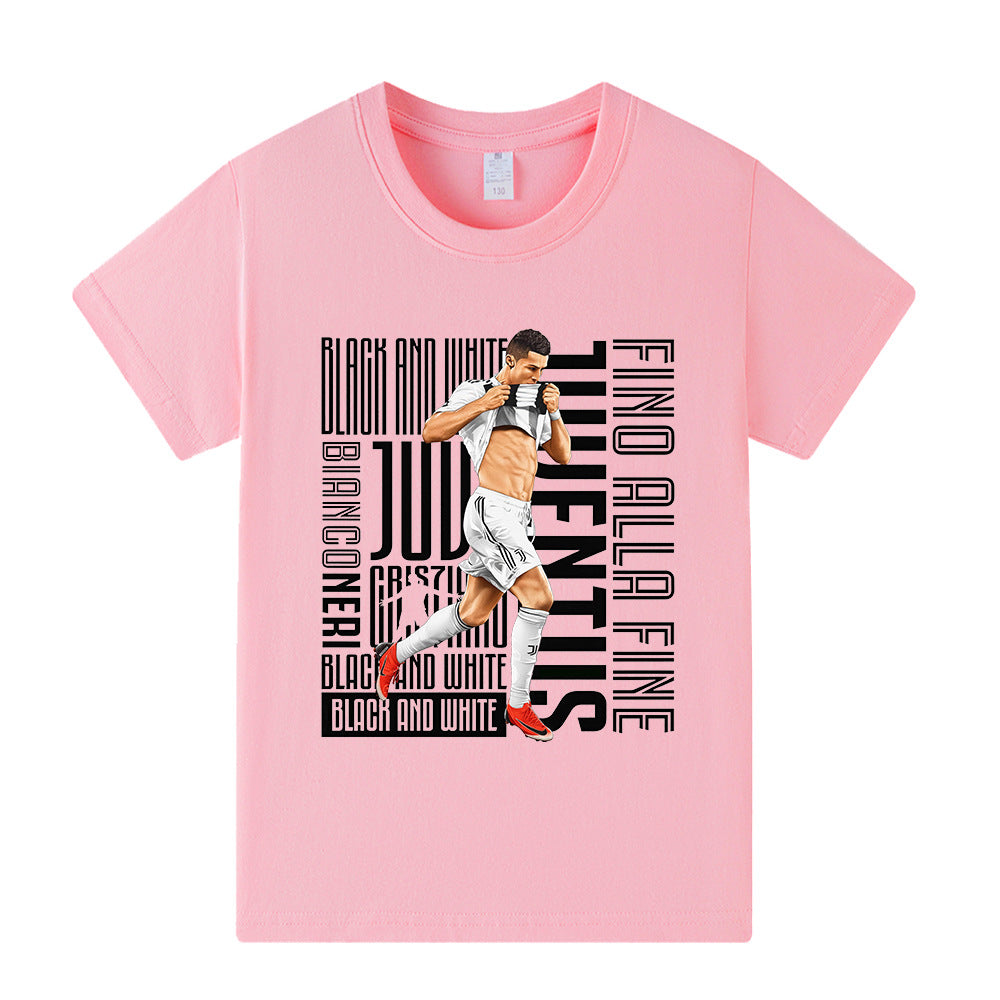 Ronaldo Fotbolls T-shirt för Barn - Juventus Footballdinho