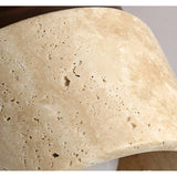 LumiStone - Wabi Sabi Gul Marmorerad Japansk Taklampa Carvallo