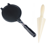 Carvallo Waffle Pan with Shape | Quick Breakfast Delight | For Children & Family | Stainless Steel with Non-Stick Handle Carvallo