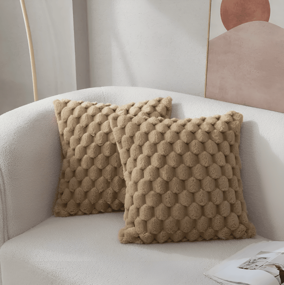 DreamHaven – Lyxigt Mjukt Kuddfodral med Fluffigt Mönster Hemnix