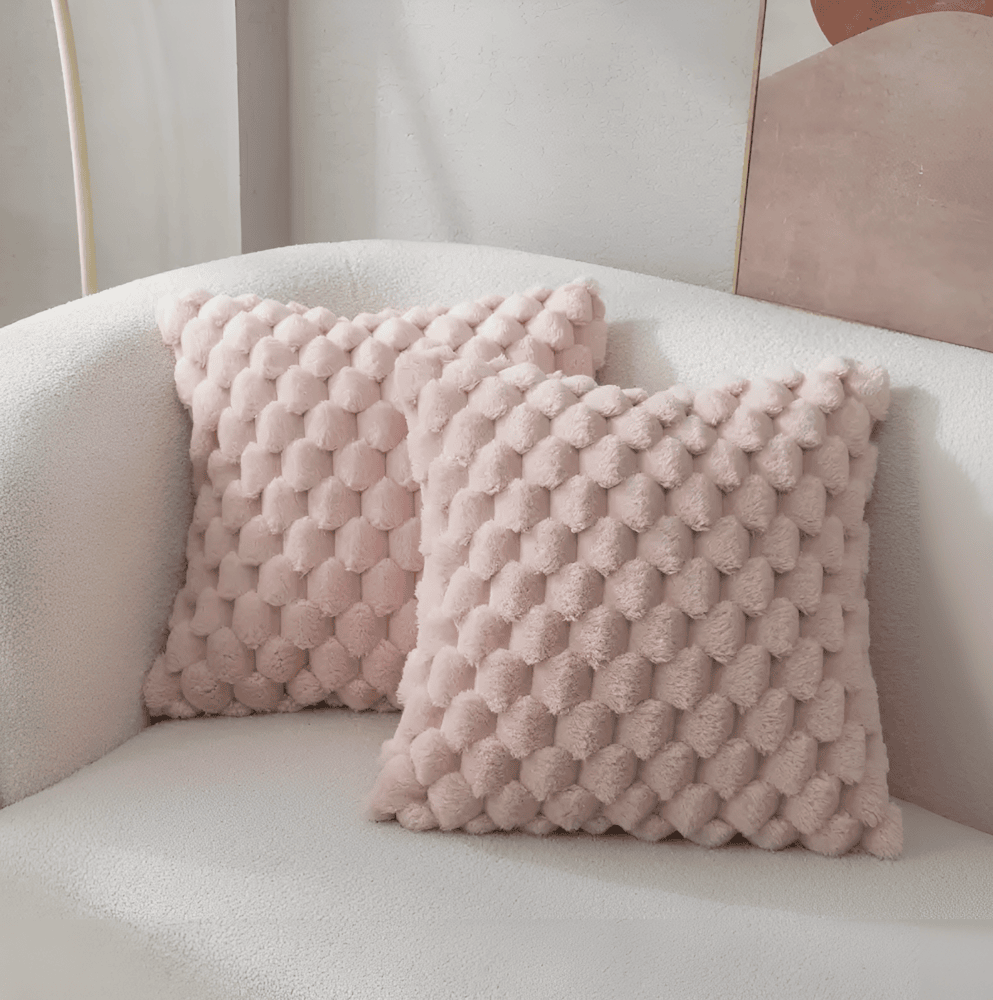 DreamHaven – Lyxigt Mjukt Kuddfodral med Fluffigt Mönster Hemnix