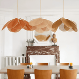 Vintage taklampa med blomdesign i tyg – hänglampa Hemnix