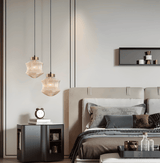 Aurelia Prism Pendellampa – Räfflad Glas Taklampa i Vintage Modern Stil Hemnix
