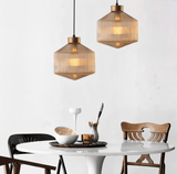 Aurelia Prism Pendellampa – Räfflad Glas Taklampa i Vintage Modern Stil Hemnix
