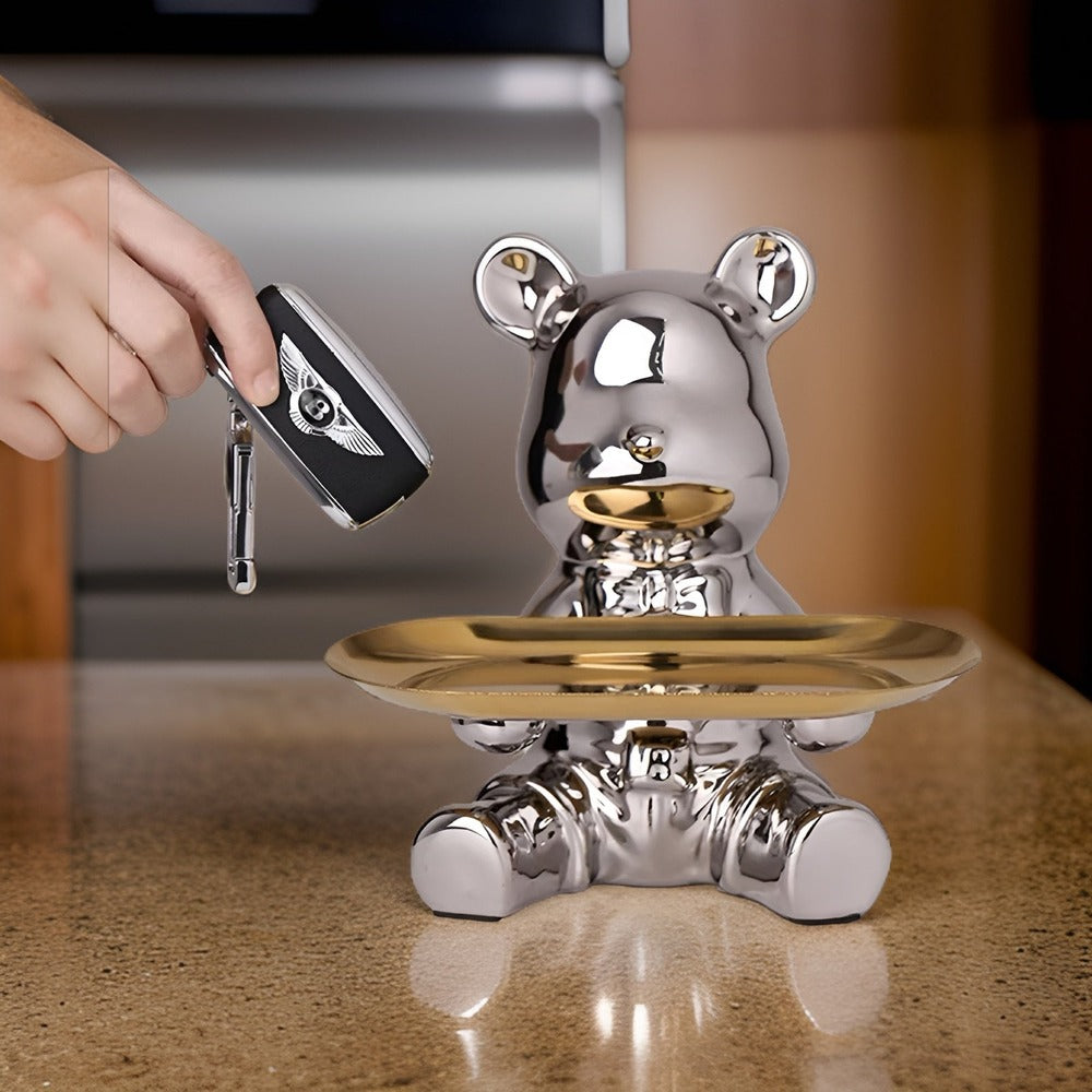 LuxeBear Bricka – Elegant Keramik med Skulptural Design Hemnix