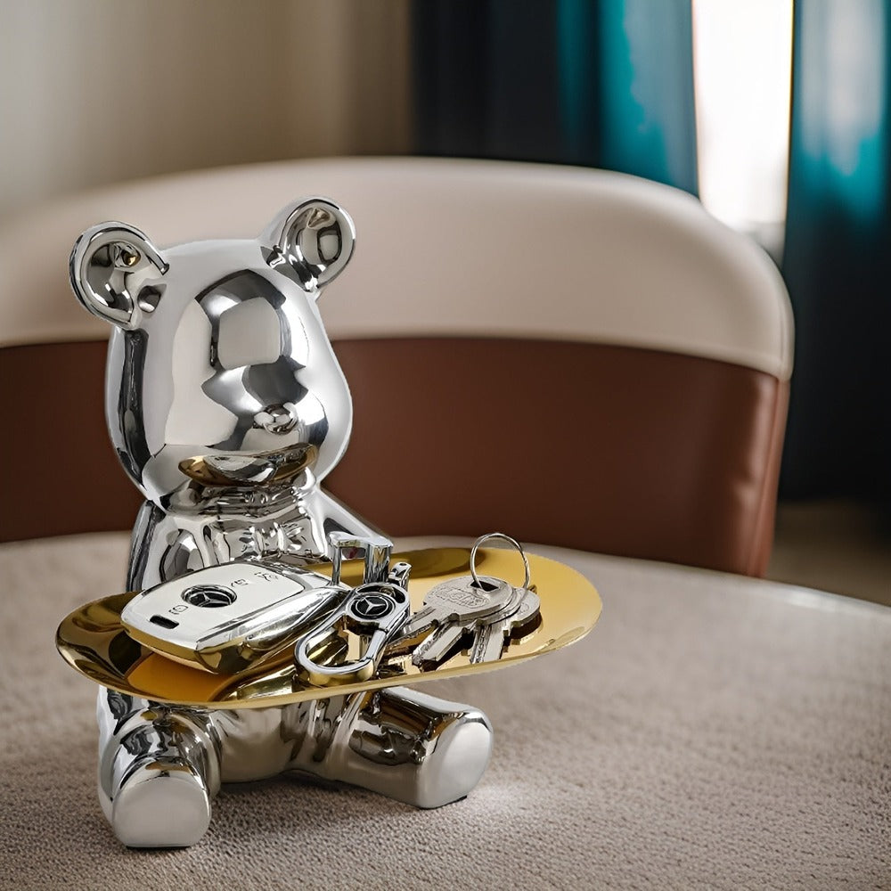 LuxeBear Bricka – Elegant Keramik med Skulptural Design Hemnix