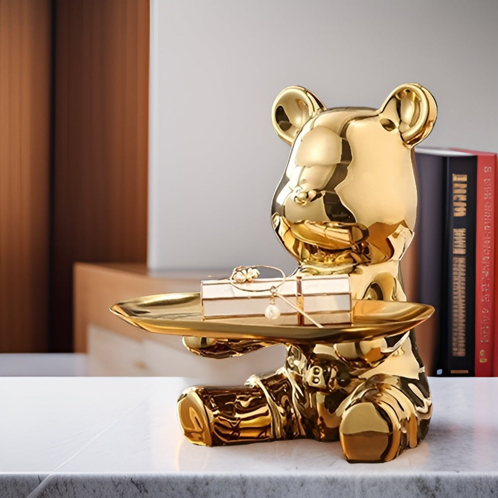LuxeBear Bricka – Elegant Keramik med Skulptural Design Hemnix
