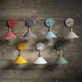 Retro Vägglampa i Metall – Vintageinspirerad Väggbelysning med Konformad Skärm Hemnix