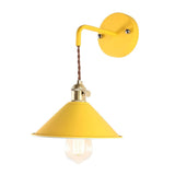 Retro Vägglampa i Metall – Vintageinspirerad Väggbelysning med Konformad Skärm Hemnix